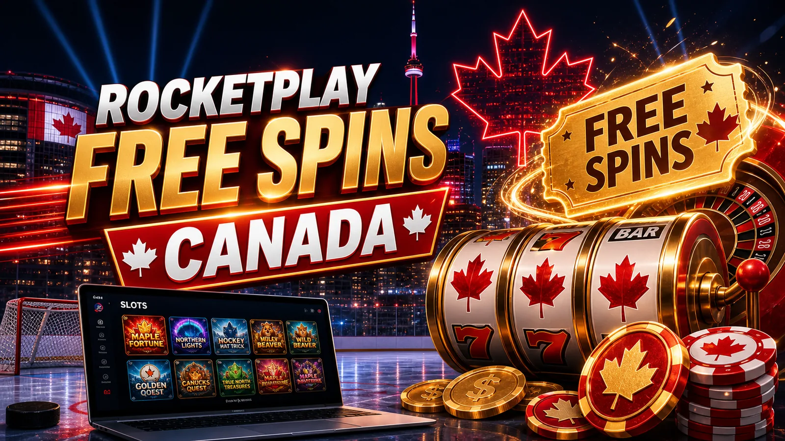 RocketPlay Free Spins Canada content banner