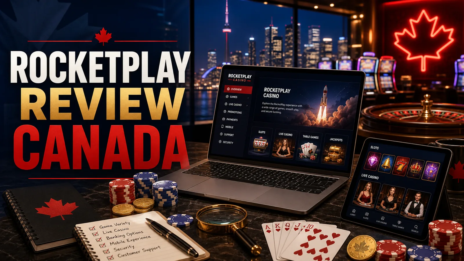 RocketPlay Casino Review Canada content banner